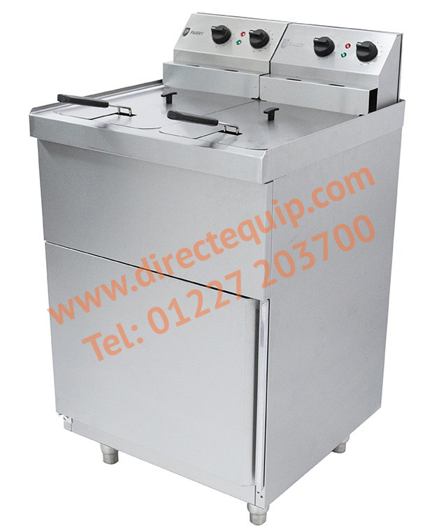 Parry NPDPF6 Twin Tank Electric Pedestal Fryer 2 x 9Ltr 6kW